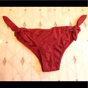 LIONESS maroon bikini bottom